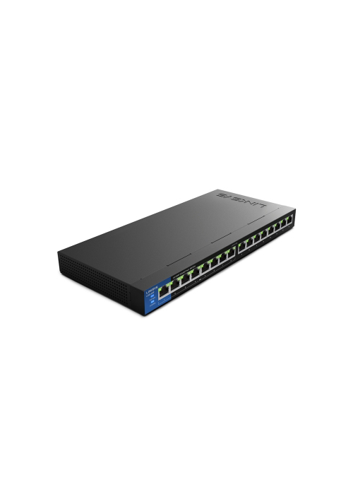 LINKSYS LGS116P Unmanaged Giga Switch - 16 Ports - Half PoE