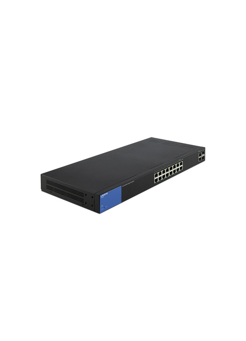 LINKSYS Smart Gigabit Switches full PoE+ 16-port + 2 combo- 125w power budget