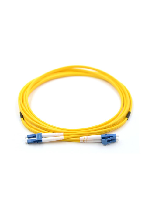 Vivanco Fibre Optic P-Cord, Single Mode, Duplex PC/LC to PC/LC