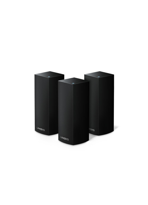 Linksys WHW0303B Velop Intelligent Mesh WiFi System, Tri-Band, 3-Pack Black