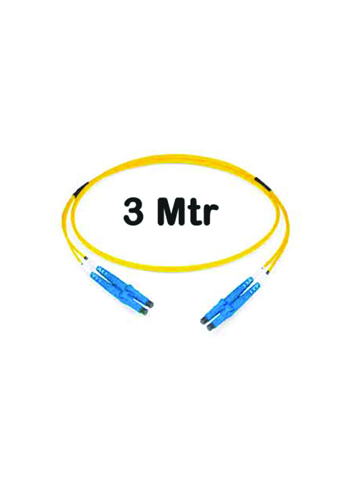 Datwyler Fibre Optic Patch Cord SM 9/125 OS2 LC-LC Duplex 3Meter