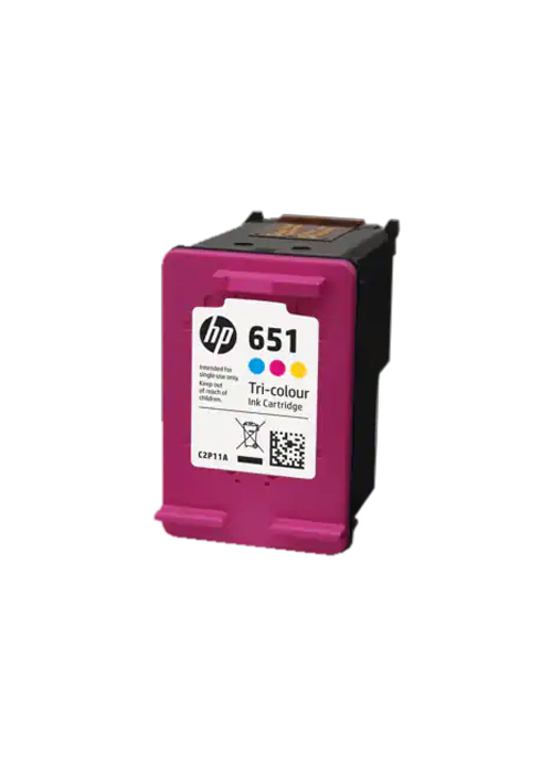 HP - 651 Tri-Colour Black Original Ink Advantage Cartridge