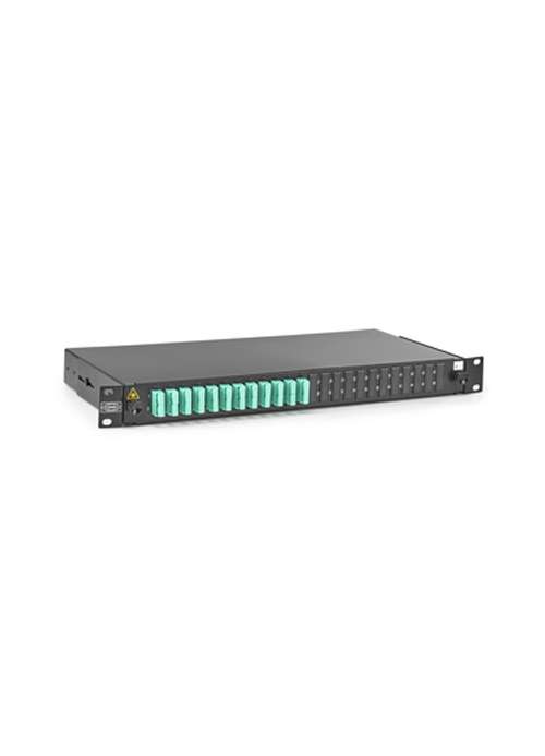 Hubbell - FIBER, RKMNT PNL,1U,W/12 SC-DX,MM,AQ,SPL