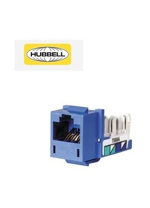 Hubbell - XCELERATOR JACK, CAT5E+ BLUE