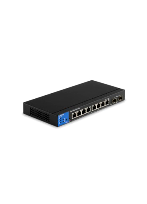 Linksys LGS310MPC-EU 8-Port Managed Gigabit PoE+ Switch with 2 1G SFP Uplinks 110W