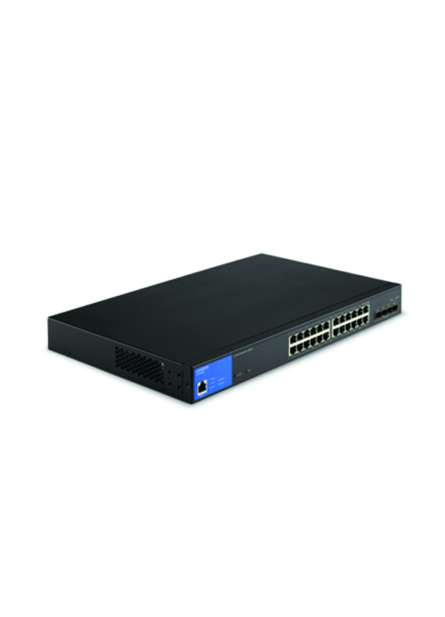 Linksys LGS328MPC-EU 24-Port Managed Gigabit PoE+ Switch with 4 10G SFP+ Uplinks 410W