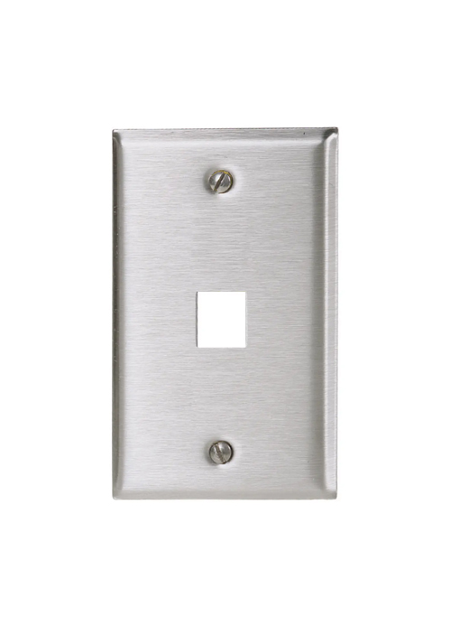 Hubbell Plate, Wall SS 1G 1 Port