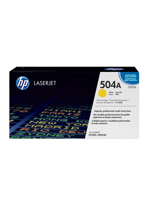 HP - 504A Yellow Original LaserJet Toner Cartridge