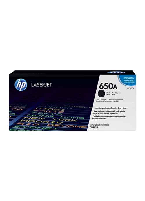 HP - 650A Black Original LaserJet Toner Cartridge