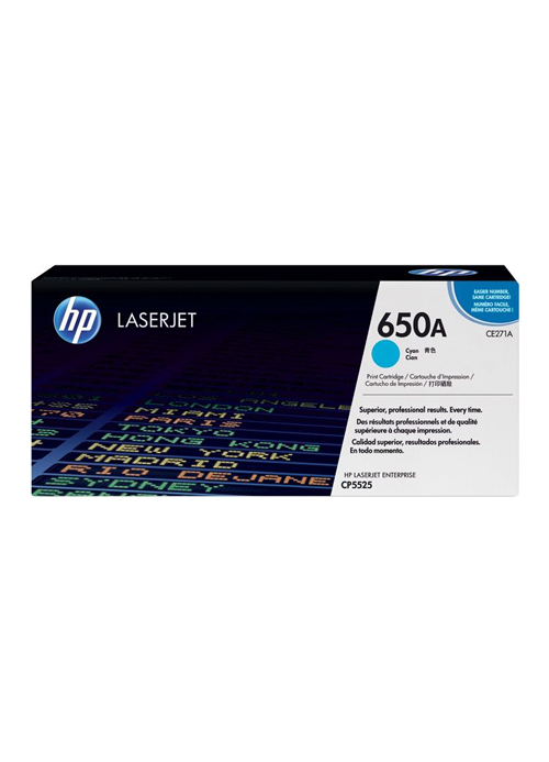 HP - 650A Cyan Original LaserJet Toner Cartridge