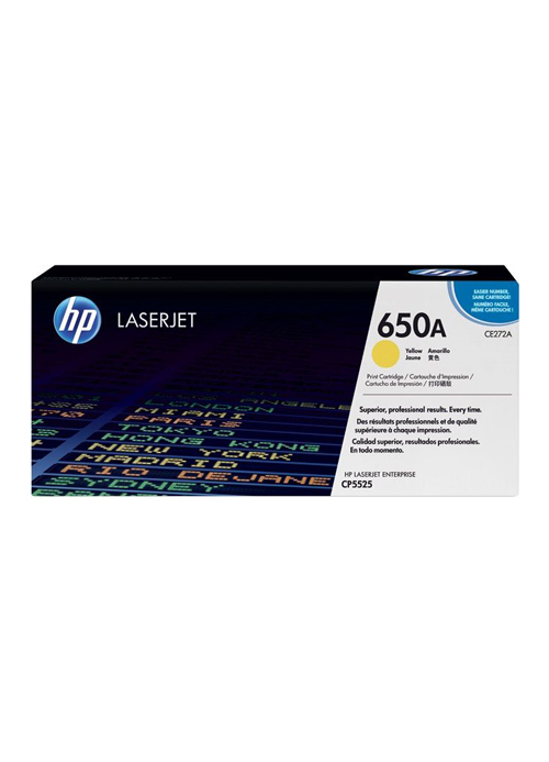 HP 650A Yellow Original LaserJet Toner Cartridge