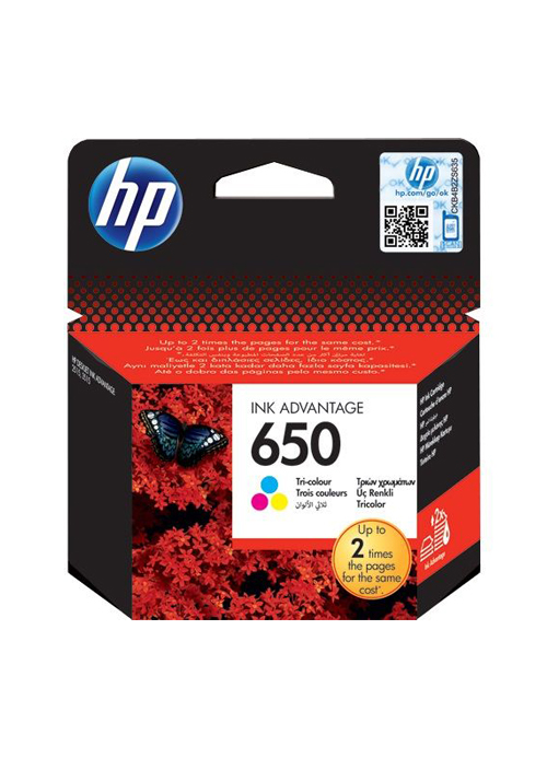 HP 650 Tri-colour Ink Cartridge