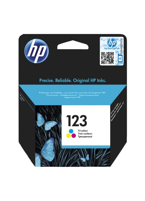 HP - 123 Tri-color Original Ink Cartridge