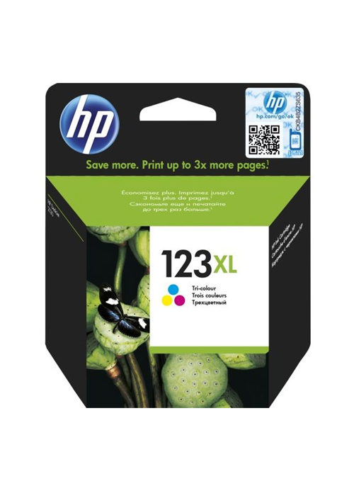 HP - 123XL High Yield Tri-color Original Ink Cartridge