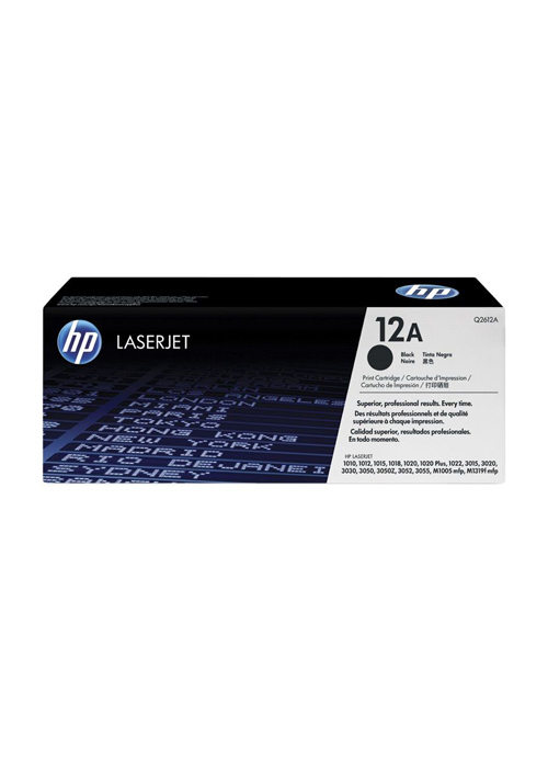 HP 12A Black Original LaserJet Toner Cartridge