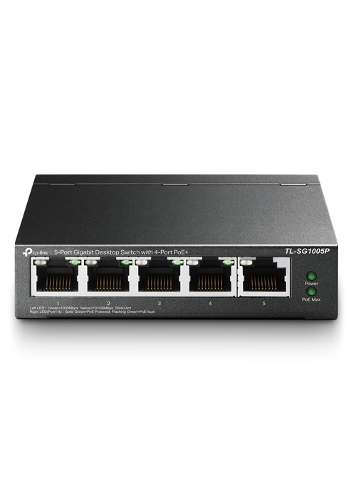 Tp Link - 5-Port Gigabit Desktop Switch with 4-Port PoE - ekhalas