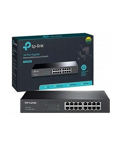 TP-Link - SG1016D V8-16-Port Gigabit Desktop/Rackmount Switch - ekhalas