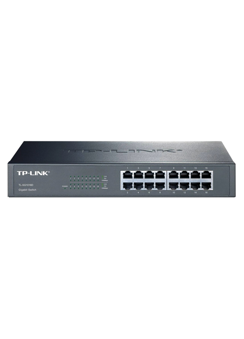 TP-Link - SG1016D V8-16-Port Gigabit Desktop/Rackmount Switch - ekhalas