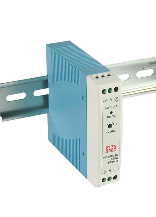 OTS - 10W-12VDC DIN-Rail Power Supply with Input/Output Terminal Block