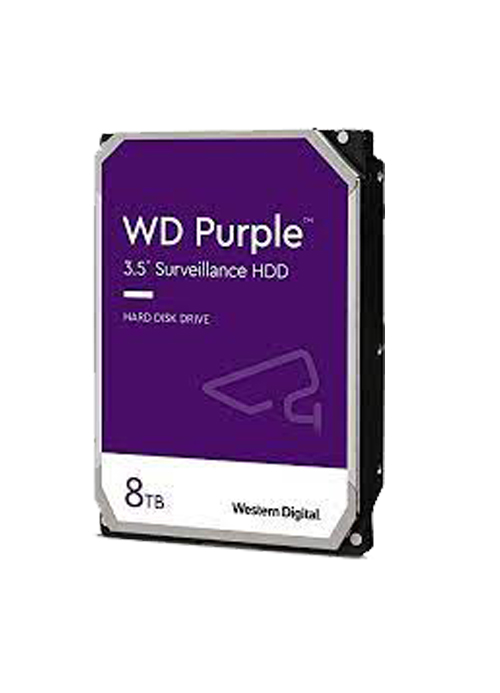 WD - purple 8YB 5400 RPM 256MB Cache SATA 6.0Gb/s 3.5'' Internal Hard Drive