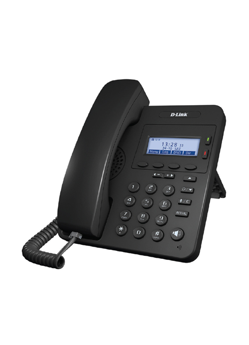 D-Link SIP IP Phone with  1 x Gigbit PoE port 1 x Gigabit LAN port VLAN support 1 SIP Line 1 Line LCD display