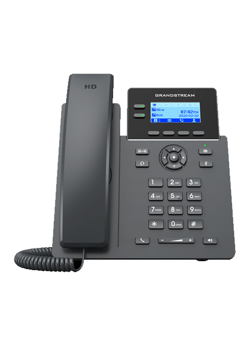 GRANDSTREAM - 2-Line Essential IP Phone Supports 2 lines and 4 SIP accounts with POE - ekhalas