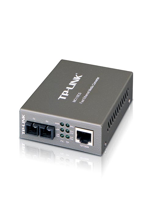 TP-LINK - MC110CS 10/100Mbps RJ45 to 100Mbps Single-mode SC fiber Converter