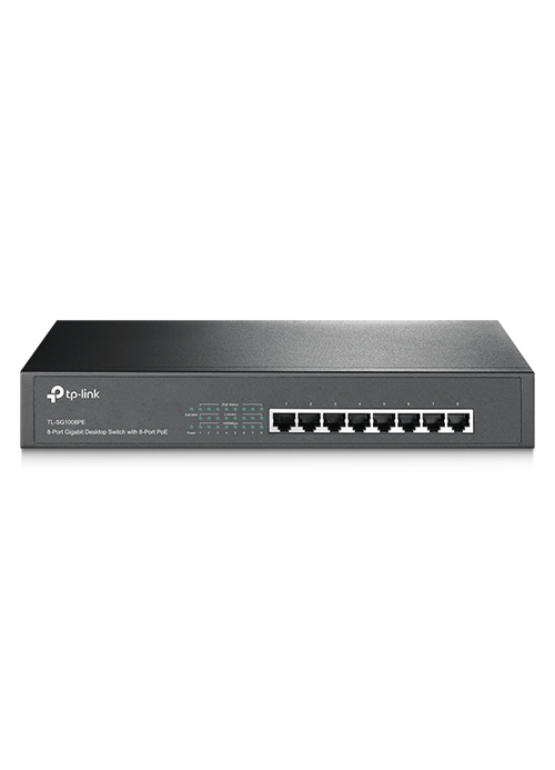 TP-Link - 8-Port Gigabit Desktop Switch with 4-Port ,Ekhalas