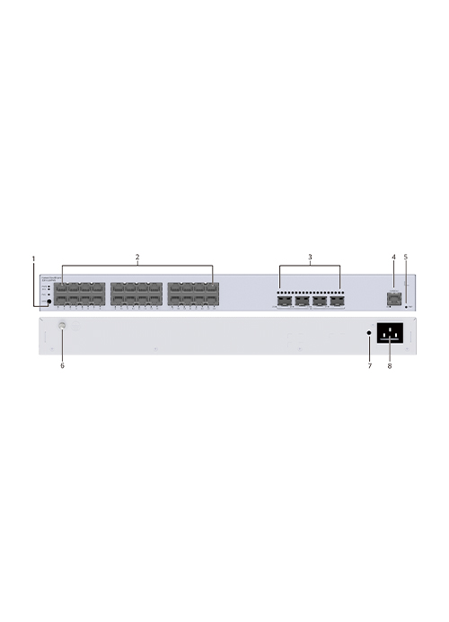 Huawei - L2+ (static router), 24*10/100/1000BASE-T ports