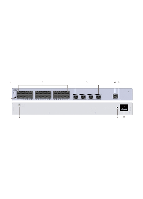 Huawei - L2+ (static route), 24*10/100/1000BASE-T ports