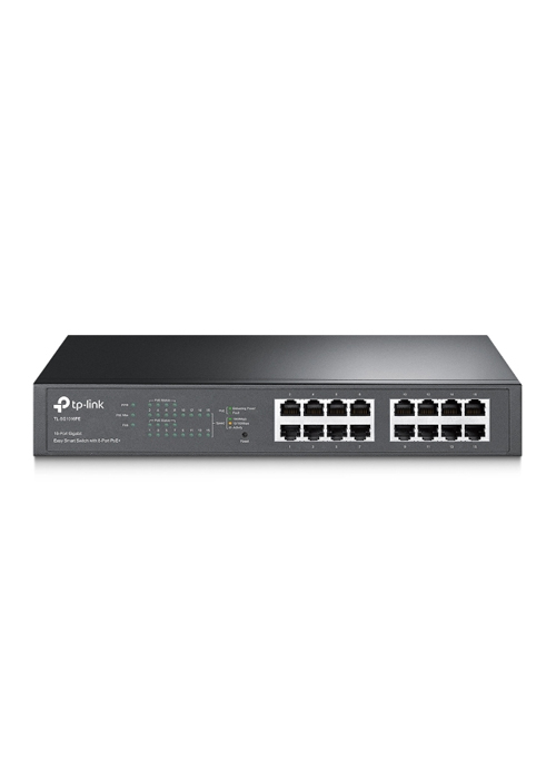  TP-Link - 1 6-Port Gigabit Easy Smart PoE Switch with 8-Port PoE+