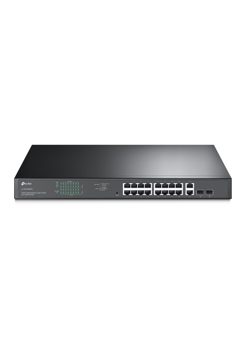  TP-Link - 18-Port Gigabit Easy Smart Switch with 16-Port PoE+