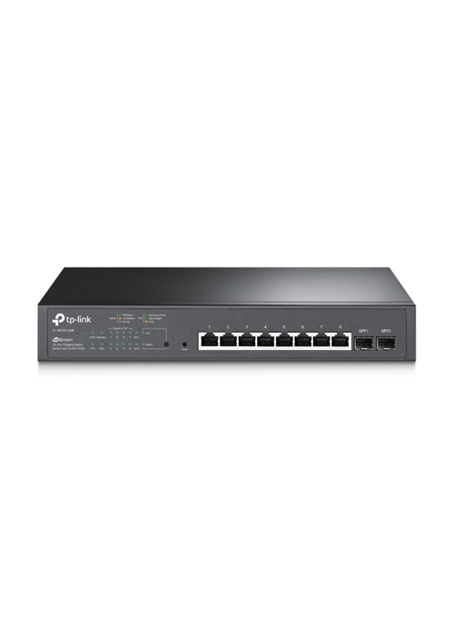  TP-Link - JetStream 10-Port Gigabit Smart Switch with 8-Port PoE+