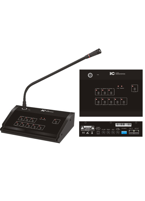 ITC - T-328 Remote Zone Paging Mic