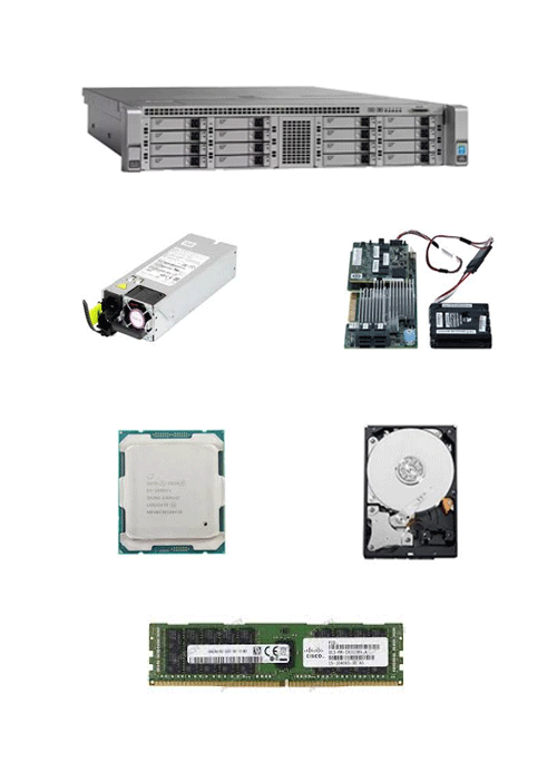 UCS C220 M4 LFF w/o CPU, mem, HD, PCIe, PSU, rail kit