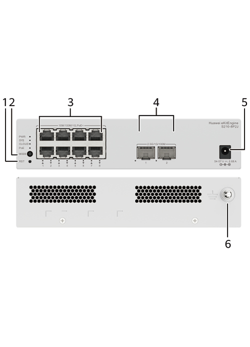 Huawei eKitEngine - S210-8P2J PoE+ Switch Hardware
