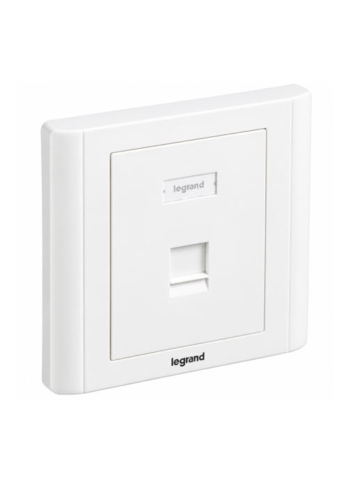 LEGRAND - 632794 Keystone RJ45 Linkeo Faceplate – 1 Port