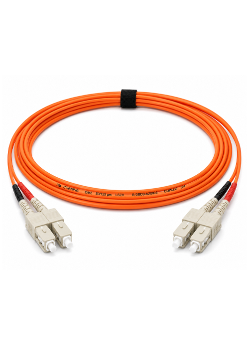 3M – Corning SC to SC OM2 Multimode Duplex Fiber Patch Cord – 3m