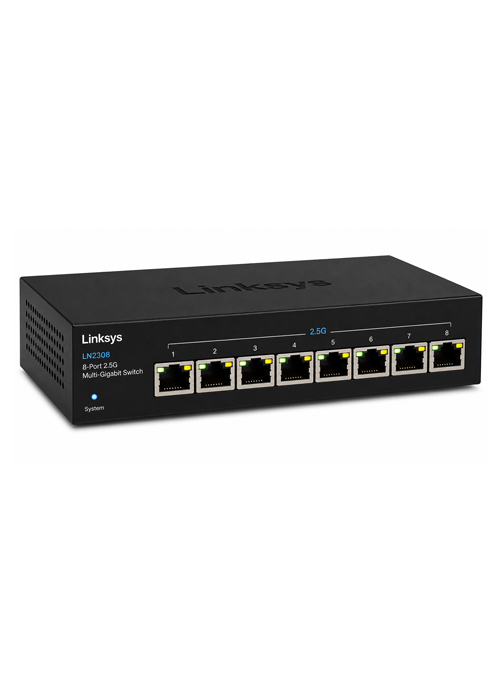 Linksys - LN2308-KE 8-Port 2.5G Multi-Gigabit Unmanaged Switch