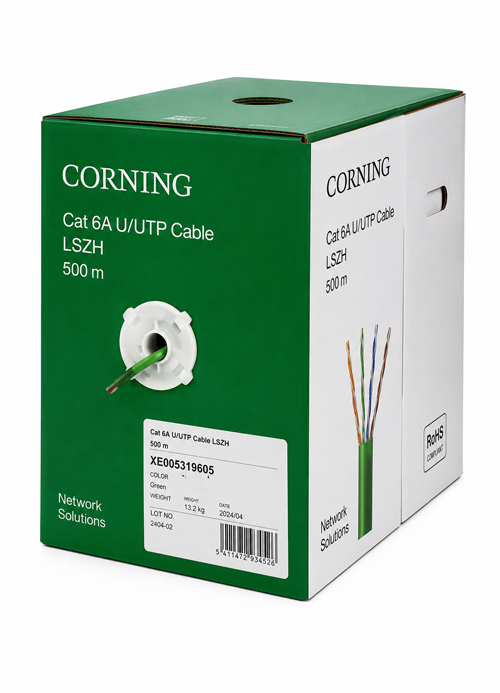 Corning - Cat6A U/UTP LSZH 4-Pair Cable – 500m Drum