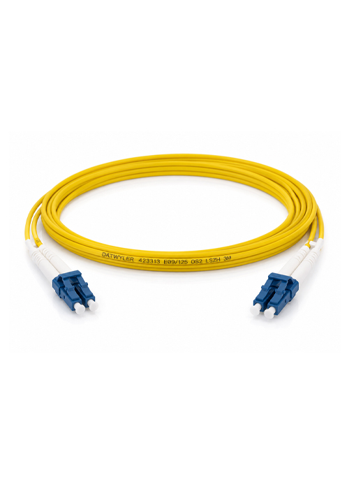 DATWYLER - 423313 Duplex Fiber Optic Patch Cable LC-LC OM3 50/125µm LSZH – 3m