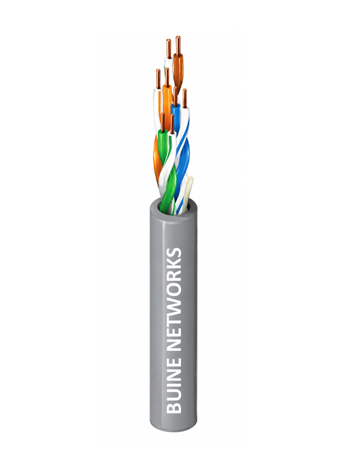 BUINE NETWORKS - Cat6 U/UTP 23AWG 4Pair, 305M, LSZH, Grey