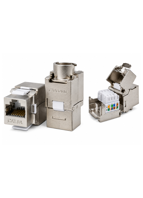 CABCOMM – Cat6A/Cat7 Shielded RJ45 Keystone Jack, Toolless, STP