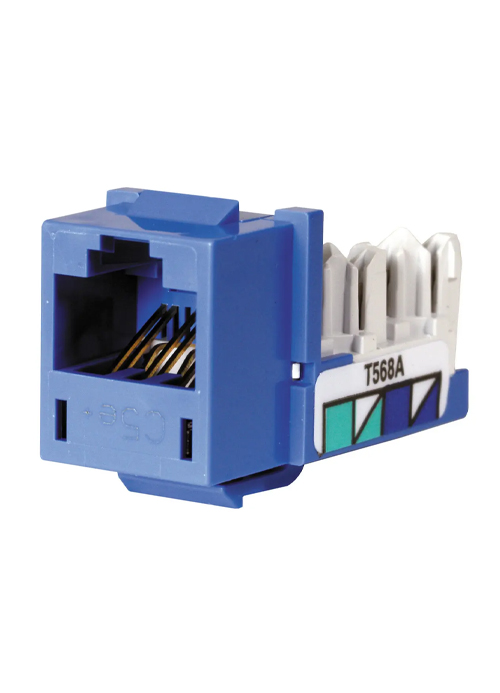 HUBBELL - XCELERATOR® Category 5e Keystone Jack, Blue