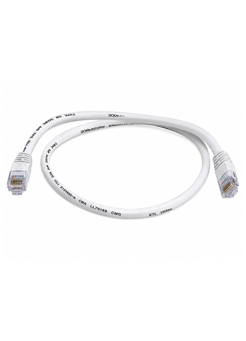 COMMSCOPE - NETCONNECT® Cat 6 U/UTP RJ45 Patch Cord, LSZH, WHITE, 2M