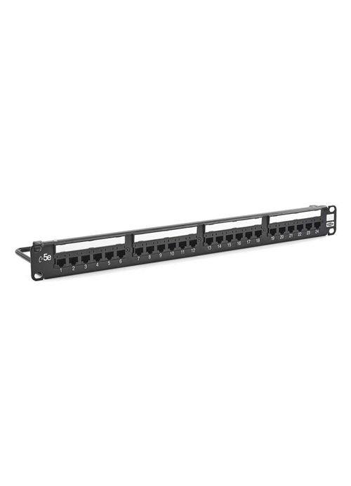 HUBBELL - SPEEDGAIN Cat5e+ Patch Panel, 24-Port, 1U, Universal Wiring