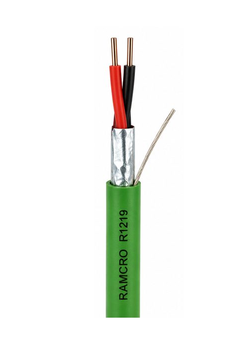 RAMCRO - R1219 KNX/EIB Data Cable – 1 Pair, 0.8mm Solid Copper, Shielded, PVC Jacket