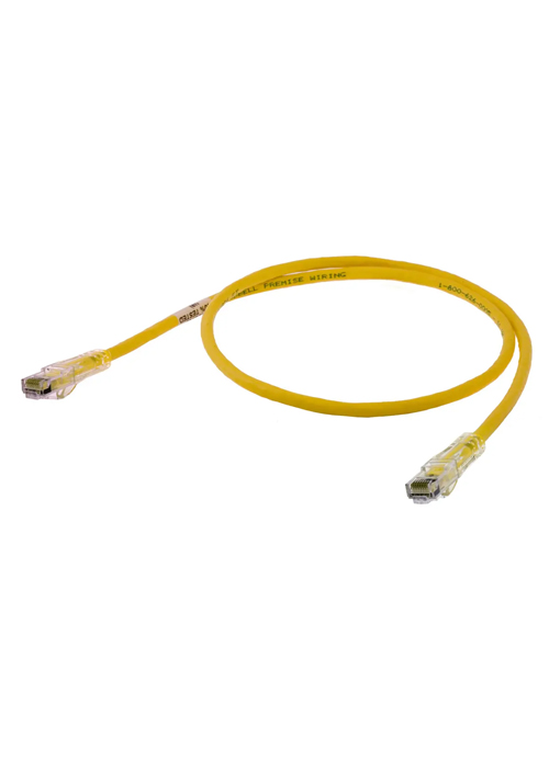 HUBBELL - SC6YL10 Speed Gain® Category 6 Slim Patch Cord, 10ft (3m), Yellow