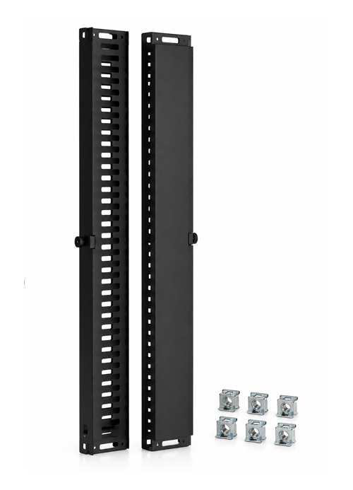 CABCOMM - Vertical 19" Cable Manager with Cover, 27U/42U Height