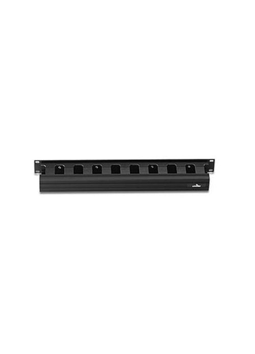 LEVITON - Versi-Duct Horizontal Cable Manager – 1RU, Front Only, Black